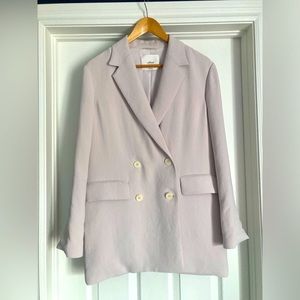 Aritzia Wilfred cherelle blazer, vin gris, size S